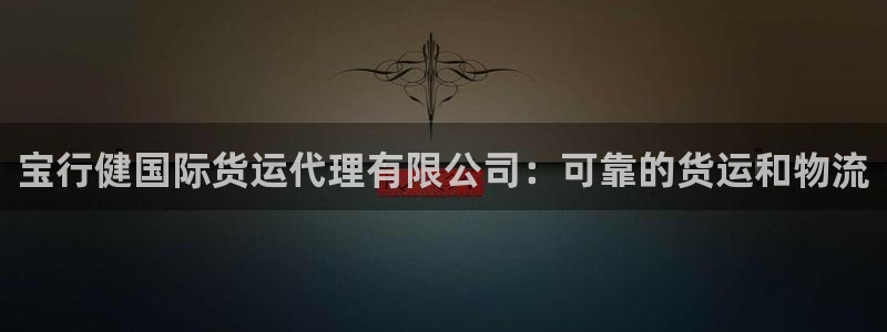 尊龙d88皆选ag发财网：宝行健国际货运代理有限公司：可